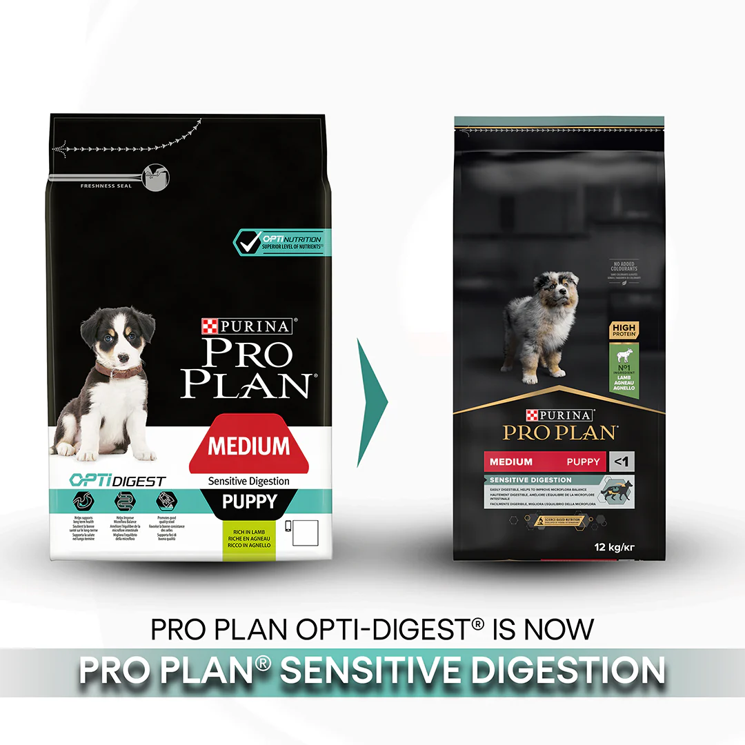 Pro Plan Medium Puppy Sensitive Digestion Lamb Dry Dog Food