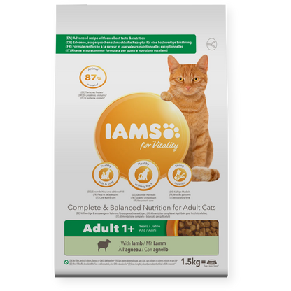 Iams Vitality Adult Lamb Dry Cat Food