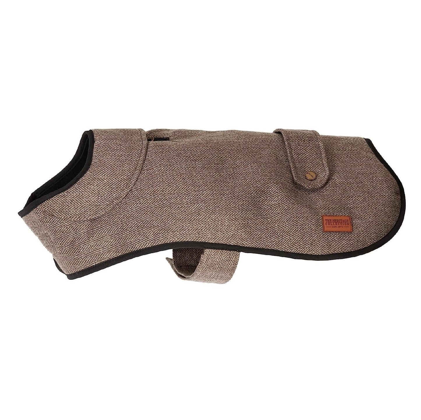 Ancol Heritage Brown Herringbone Dog Coat