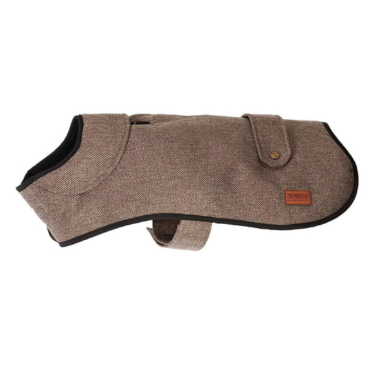 Ancol Heritage Brown Herringbone Dog Coat