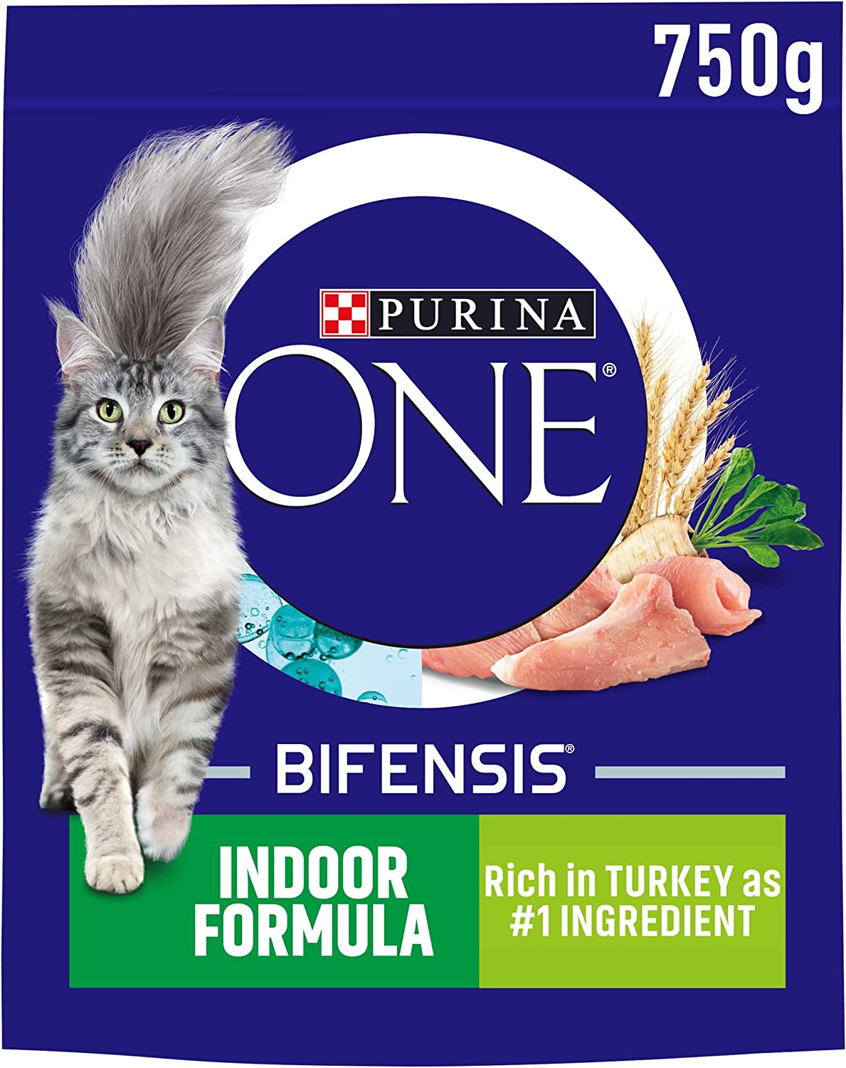 Purina One Adult Indoor Turkey Dry Cat Food 2.8kg