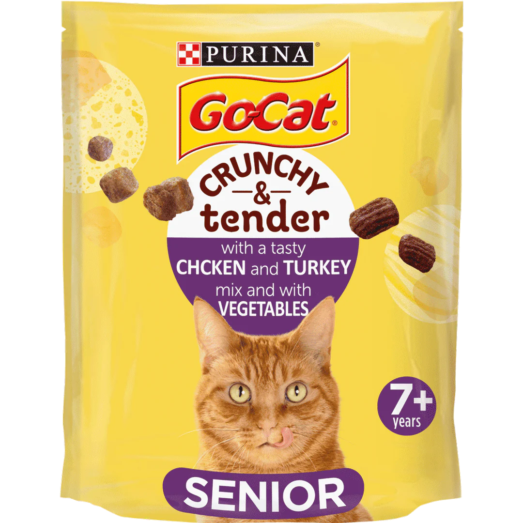 Go Cat Crunchy and Tender Senior Chicken Dry Cat Food 800g