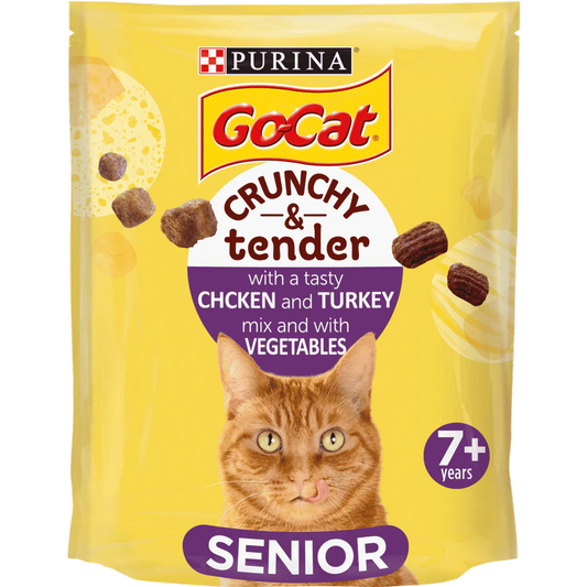 Go Cat Crunchy and Tender Senior Chicken Dry Cat Food 800g