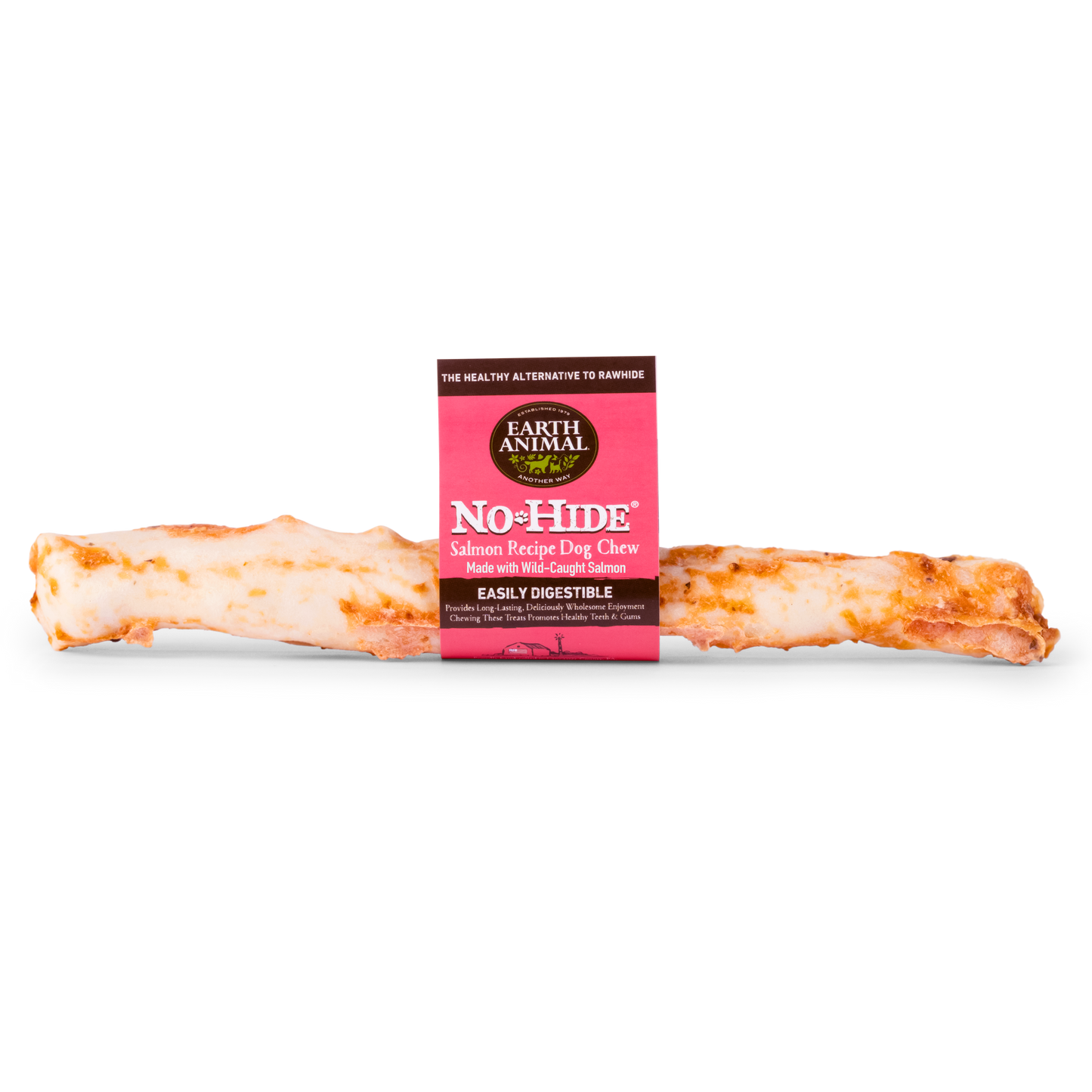 Earth Animal Salmon No Hide Chews Large Dog Treats 99g