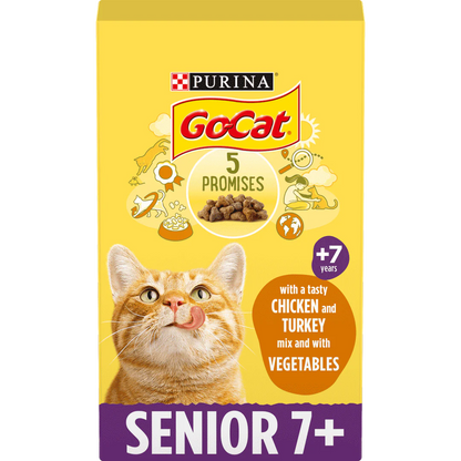Go Cat Senior Chicken Dry Cat Food 2kg