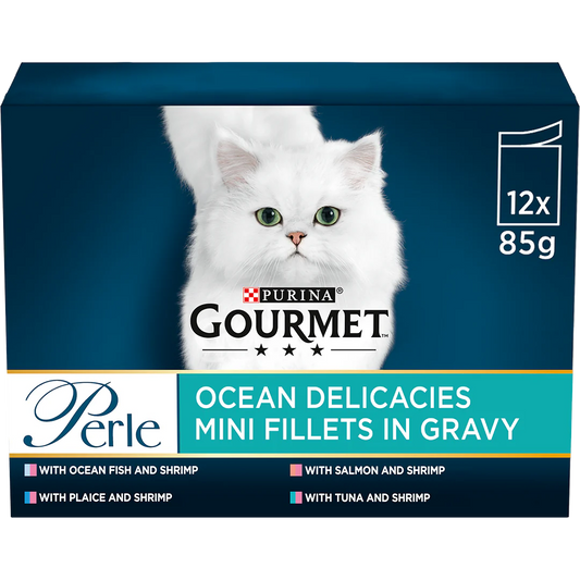 Gourmet Adult Perle Ocean Delicacies in Gravy Wet Cat Food