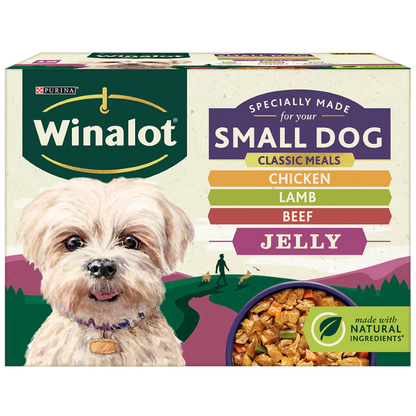 Winalot Adult Small Dog Mixed in Jelly (Chicken, Lamb, Beef) Wet Dog Food 12 x 100g