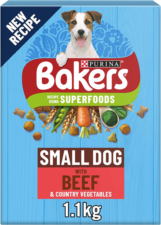 Bakers Adult Small Dog Beef with Vegetables Dry Dog Food