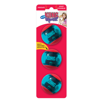 KONG Squeezz Action Ball Red Dog Toy