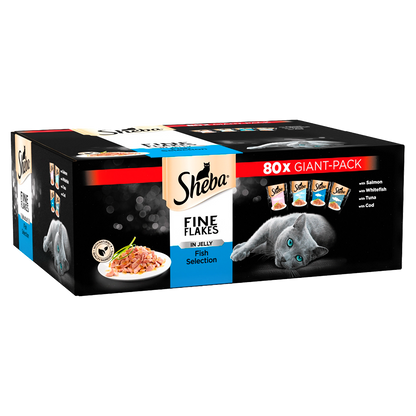 Sheba Fine Flakes in Jelly Fish Wet Cat Food