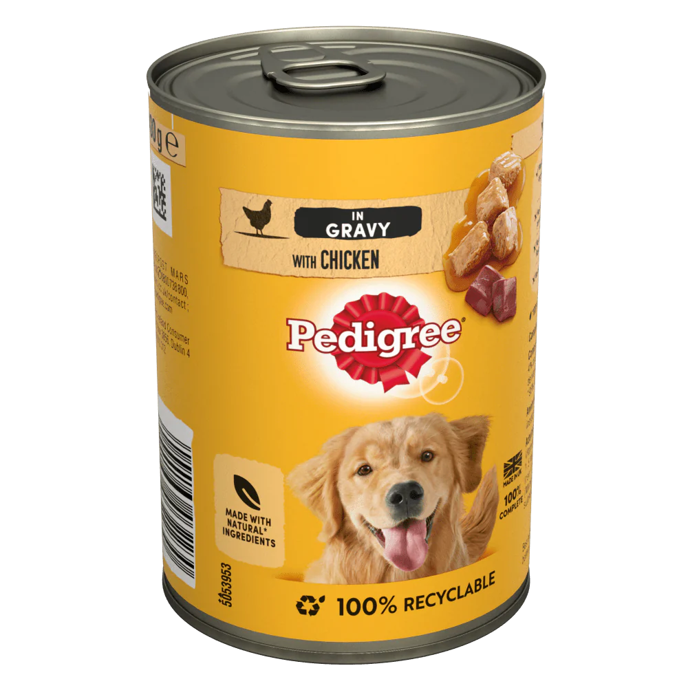 Pedigree in Gravy with Chicken Adult Wet Dog Food 400g