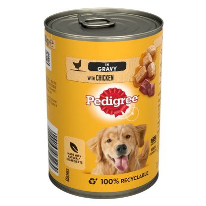 Pedigree in Gravy with Chicken Adult Wet Dog Food 400g