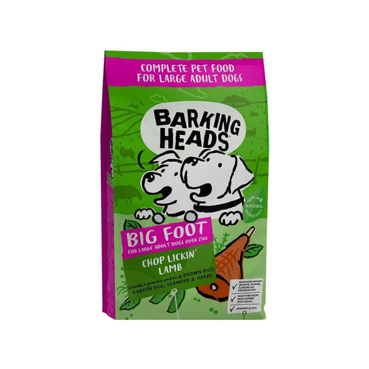Barking Heads Big Foot Chop Lickin' Lamb Adult Large Dry Dog Food 12kg