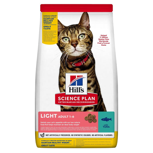 Hill's Science Plan Adult Light with Tuna Dry Cat Food 1.5kg