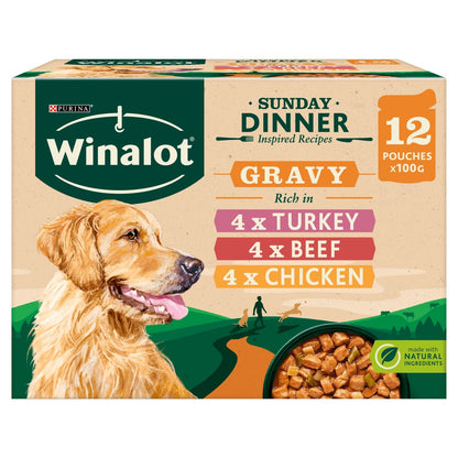 Winalot Adult Sunday Dinner Mixed in Gravy (Beef, Chicken, Turkey) Wet Dog Food