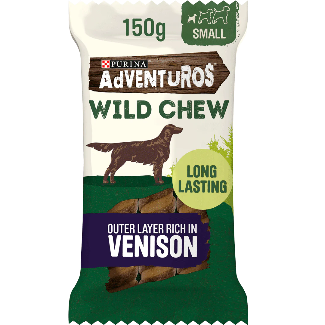 Adventuros Wild Chew Small Venison Dog Treats 150g
