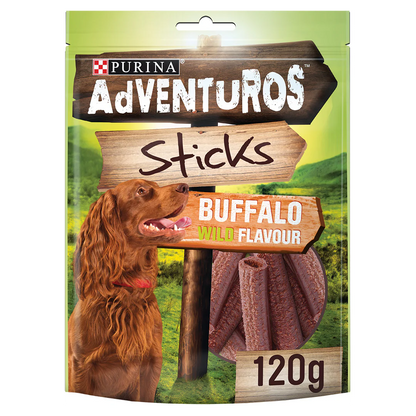 Adventuros Sticks Buffalo Dog Treats 120g