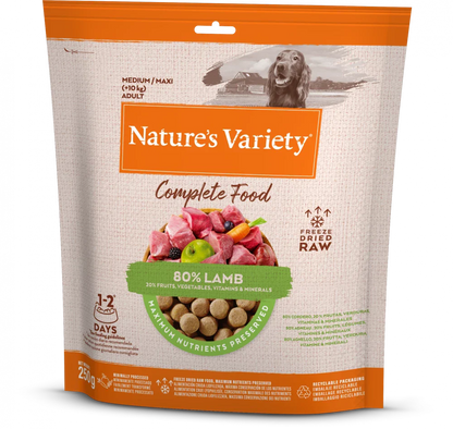 Nature's Variety Complete Freeze Dried Food Lamb For Adult Medium/Maxi Dog 250g