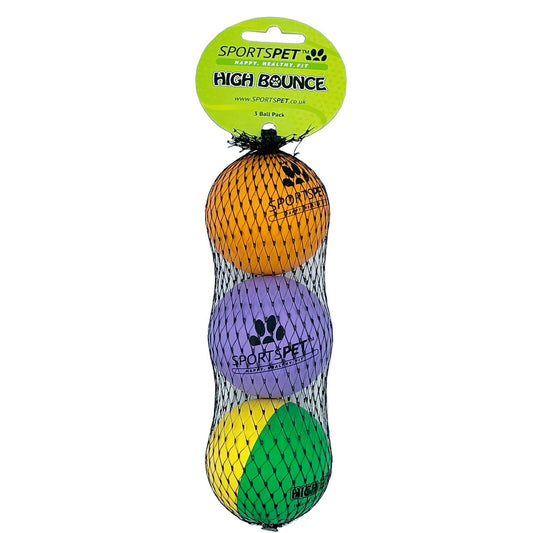 Sportspet High Bounce Ball 3 pack