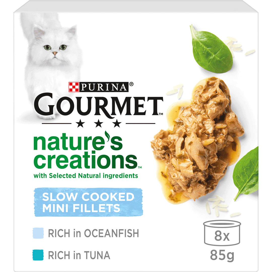 Gourmet Adult Nature's Creations Fish Wet Cat Food 8 x 85g
