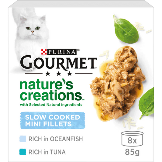 Gourmet Adult Nature's Creations Fish Wet Cat Food 8 x 85g