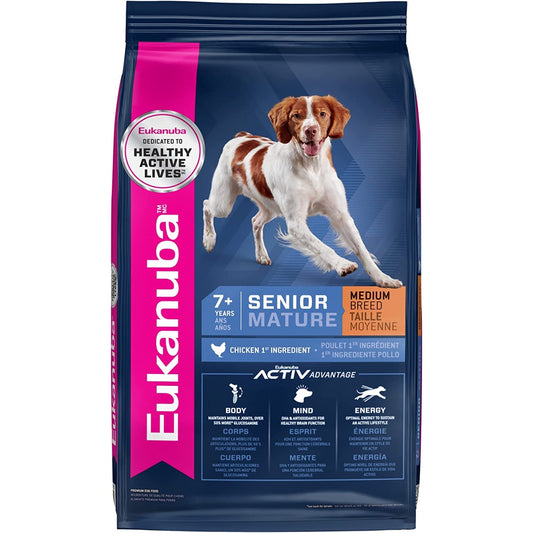 Eukanuba Chicken Senior Medium Breed Dry Dog Food 12kg