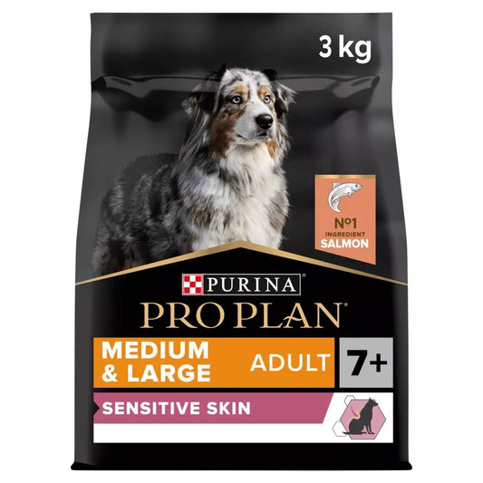 Pro Plan Medium and Large Adult 7+ Sensitive Skin Salmon Dry Dog Food