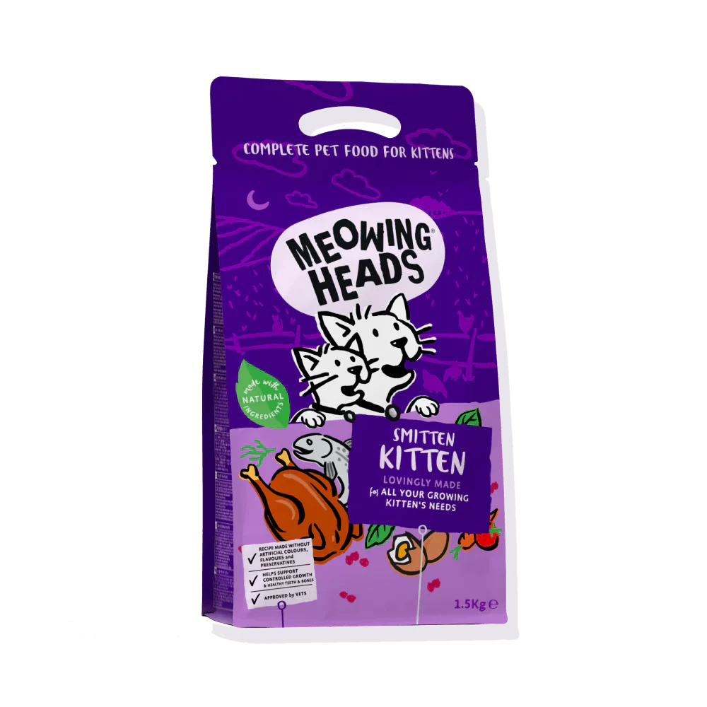 Meowing Heads Smitten Dry Kitten Food 1.5kg