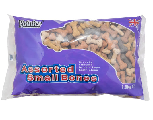Pointer Assorted Small Bones Dog Treats 1.5kg