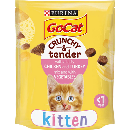 Go Cat Crunchy and Tender Kitten Chicken Dry Cat Food 800g