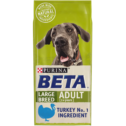 Beta Adult Large Breed Turkey Dry Dog Food 14kg