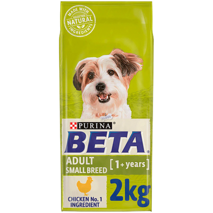 Beta Adult Small Breed Chicken Dry Dog Food 2kg