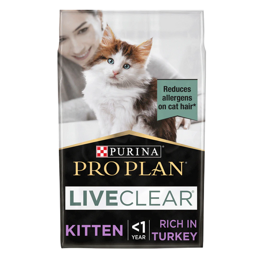 Pro Plan Kitten Allergen Reducing Liveclear Turkey Dry Cat Food 1.4kg