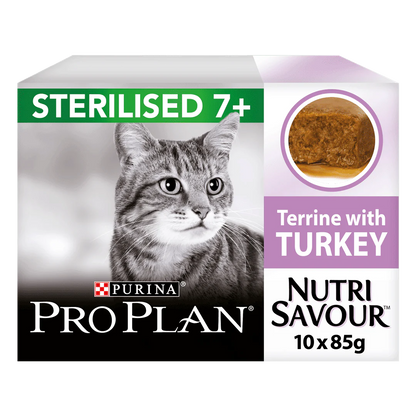 Pro Plan Adult 7+ Sterilised Nutrisavour Turkey Wet Cat Food