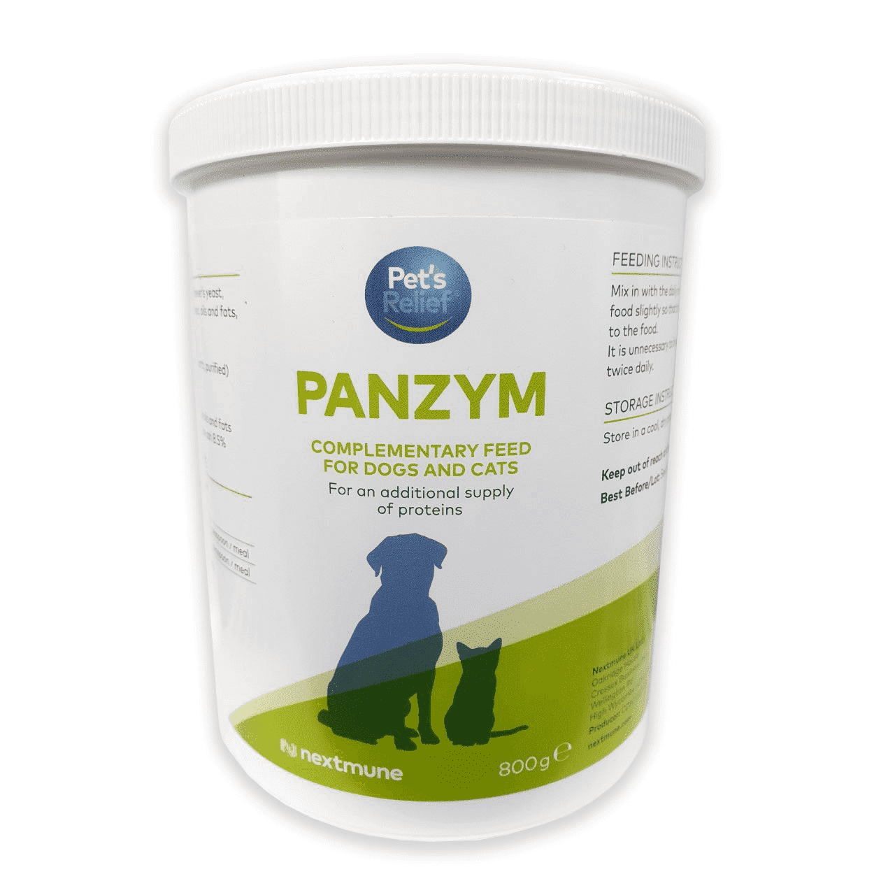 Pet’s Relief Panzym Pancreatic Enzyme Supplement Powder for Cats and Dogs