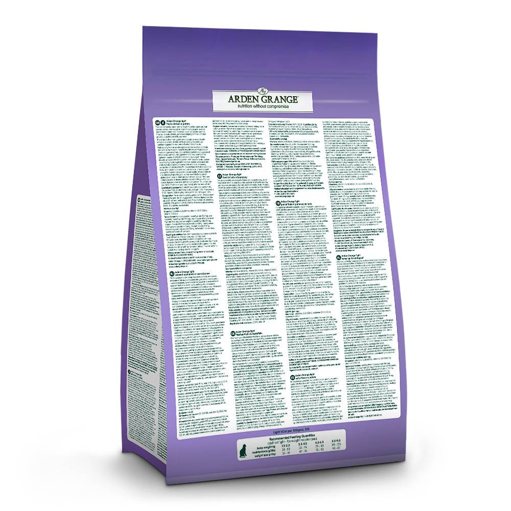 Arden Grange Adult Grain Free Light Fresh Chicken & Potato Dry Cat Food 4kg