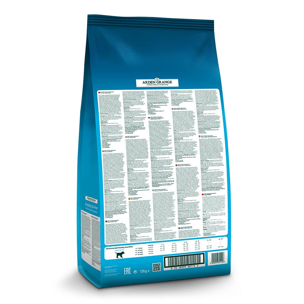 Arden Grange Puppy Junior Rich in Fresh Chicken Dry Dog Food