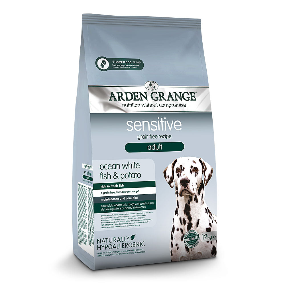 Arden Grange Adult Grain Free Ocean White Fish & Potato Dry Dog Food