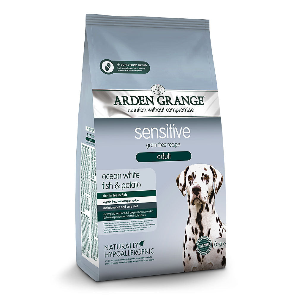 Arden Grange Adult Grain Free Ocean White Fish & Potato Dry Dog Food