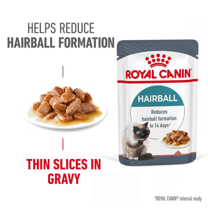 Royal Canin Adult Hairball Care Thin Slices In Gravy Wet Cat Food