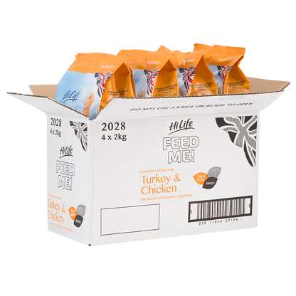 HiLife Feed Me with Turkey and Chicken Flavoured with Bacon and Vegetables Dry Dog Food