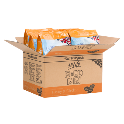 HiLife Feed Me with Turkey and Chicken Flavoured with Bacon and Vegetables Dry Dog Food