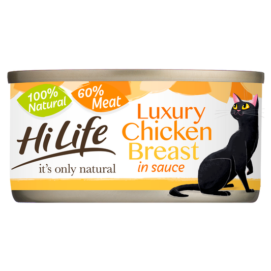 HiLife It's Only Natural Luxury Chicken Breast Wet Cat Food 70g