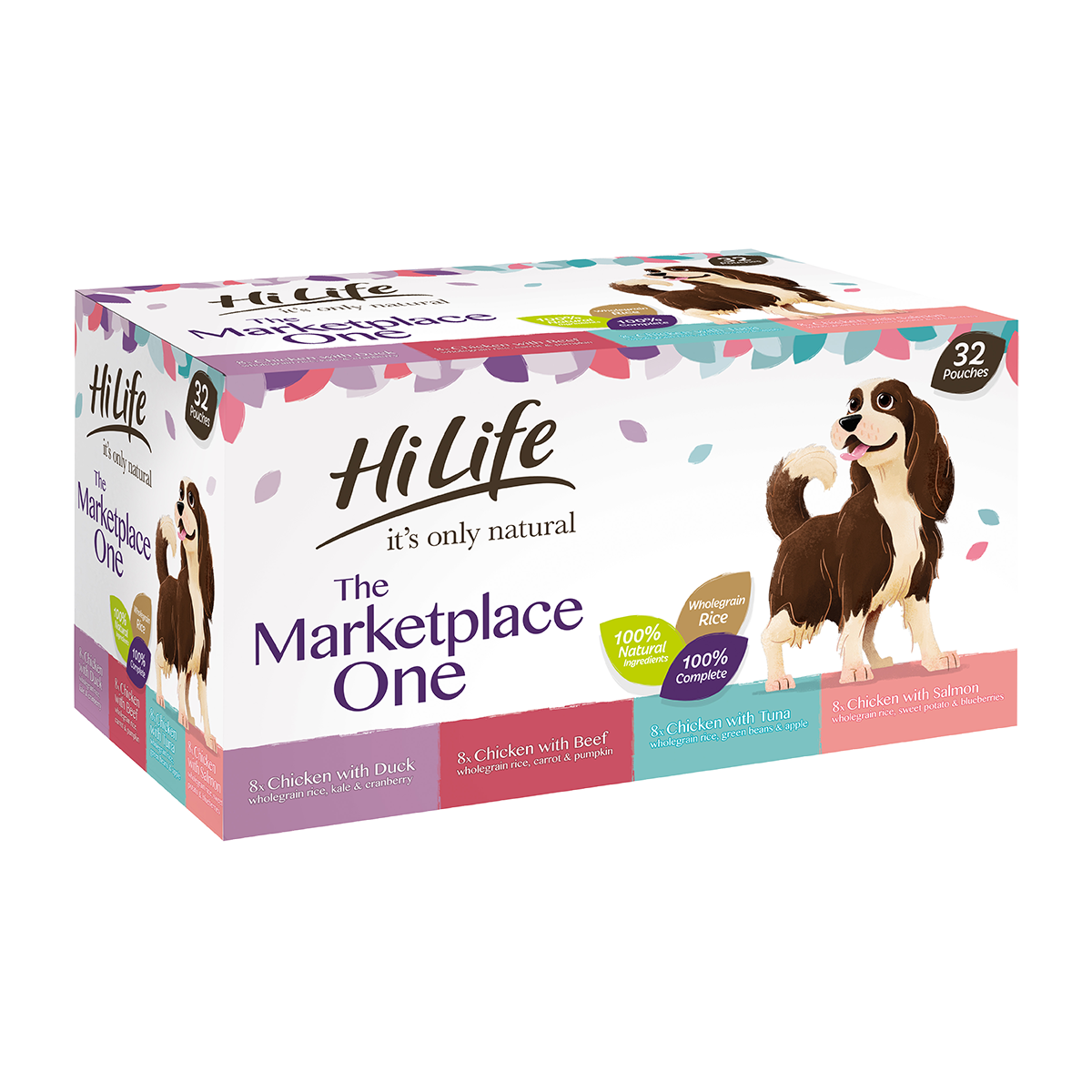HiLife It's Only Natural Complete The Marketplace One Wet Dog Food 32 x 150g