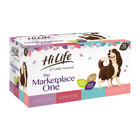 HiLife It's Only Natural Complete The Marketplace One Wet Dog Food 32 x 150g