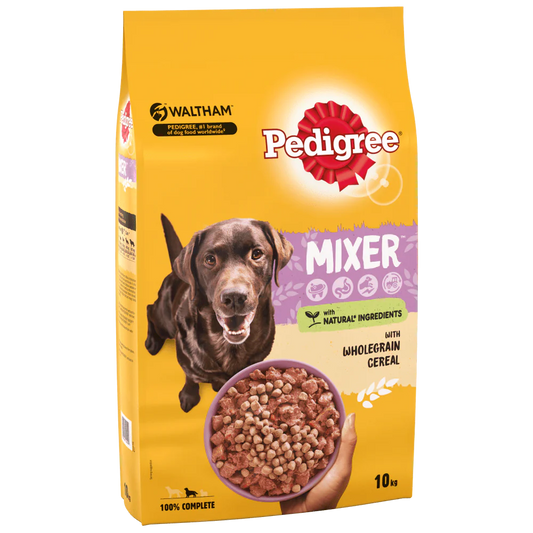 Pedigree Mixer with Wholegrain Cereal Adult Dry Dog Food 10kg