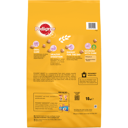 Pedigree Mixer with Wholegrain Cereal Adult Dry Dog Food 10kg