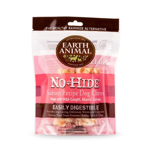 Earth Animal Salmon No Hide Chews Small Dog Treats 2 pack 68g