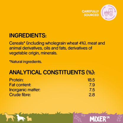 Pedigree Mixer with Wholegrain Cereal Adult Dry Dog Food 10kg