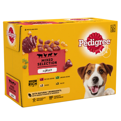 Pedigree Mixed Selection in Jelly Adult Wet Dog Food